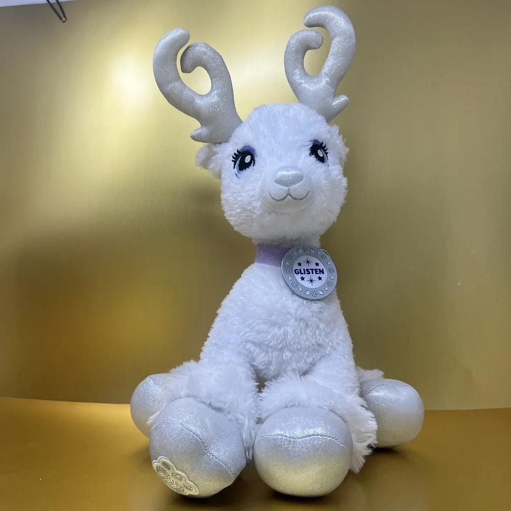 Glisten White Reindeer Plush Build A Bear Toy 17